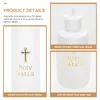 Vase 4 PCS Holy Water Bottle Professional Delice Container Small Plastic Baptism Supply Flask Portable Exorcism