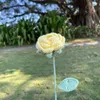 Decorative Flowers Artificial Rose Bouquet Vibrant Crochet Stunning Wedding Centerpiece Bridal Shower Decoration With Lifelike Faux