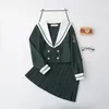 japanese School Dres Dark Green Sailor Suit Cosplay Anime Students Lg-sleeved Top Pleated Skirt For Girl Jk Uniform Costume v734#