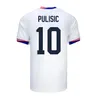 2024 Pulisic McKennie Soccer Jerseys Morgan Reyna Aaronson Swanson Adams Lloyd 24 25 America Jersey Football Shirt Fans Player Jersey Men Kids Kits Kit