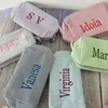 Cosmetic Bags Personalized Red Bag Seersucker Bridesmaid Gift Pouch Birthday For Her