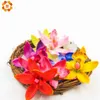 Decorative Flowers Wreaths 10/20/30PCS Artificial Orchid Silk Flower Head 7.5cm For Home Wedding Decoration DIY Wreath Gift Scrapbooking Craft Fake FlowerL2403