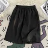 Shorts masculinos cor sólida respirável homens verão casual perna reta lounge suor masculino trackmens gelo seda oversize e192