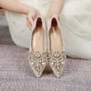 Kledingschoenen desainter manik manik sepatu pernikahan wanita renda bordir flat balerina ujung lancip mutiara loafers sneakers plus ukuran 35 43 230516