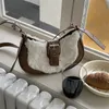 Richme Fi Kadın Çantaları 2023 Sonbahar Yeni Trend Peluş E Kız Under Emfed Omuz Çantaları Yüksek Kaliteli Patchwork Crossbody Bolso Mujer 04EZ#