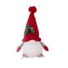 Party Decoration 11" Lighted Christmas Gnomes Battery Operated Winter Tabletop Decor