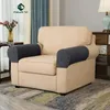 Chair Covers 1 Pair Jacquard Sofa Armrest Cover Removable Anti-Slip Stretch Protector Couch