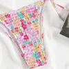 Mulheres Swimwear 2024 Split Envoltório Impressão Sexy Biquíni Maiô Ao Ar Livre Férias Praia Piscina Festa Moda Combinando