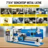 VEVOR Metal Lathe Machine 7x14 Inch 550W 180x350mm Variable Speed with 3 Jaw Chuck for Metalworking Turning Drilling Threading