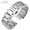 Bracelets de montre en acier inoxydable 316L, argent, 18mm, 20mm, 21mm, 22mm, 23mm, 24mm, en métal, Bracelet de montre, outil 316j