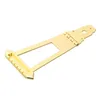 6 Strings Instrument Parts Gold Bridge Trapeze Tailpiece Archtop Jazz Guitar3960666