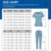 Haut de gamme élastique doux gommage costume hôpital uniforme clinique vêtements de travail salle d'opération plus la taille gommages médicaux costumes dame XS-XXL Z7kl #