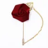 Burdy Boutnieres Wedding Accories Groom Corsage Lapel Pins Ribb Rose Fr Women Butthole Brooch Mariage Prom Decor L3t7＃