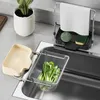 Kitchen Storage Sink Filter Rack Soap Box Rag Holder Drain Basket For Leftovers Drainer Waste Garbage Net Shelf Anti-Clogging Disposable