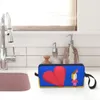 Cuore spezzato Borsa per il trucco Donna Viaggio Cosmetic Organizer Street Mmural Art Eldridge Storage Borse da toilette Dopp Kit Case Box n4MT #