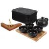 Teaware Sets Tea Cup Wooden Tray Travel Kit Multipurpose Ceramic Teacup Portable Cups Ceramics Serving Chinese Brewing