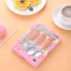 Tea Scoops Baby Spoon Fork Set Food Grade 304 Stainless Steel Children Cutlery Feeding Tableware Soft Kitchen Accessories