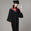 6style University Graduati Gown Student High School Uniformen Klasse Team Wear Academic Dr für Erwachsene Bachelor Robes + Hat Set H3i6 #