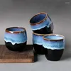 Zestawy herbaciarni duże ceramiczne szklanki herbaty Porcelana Glaze wbudowana domowa miska na wodę singla