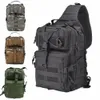 Militaire Rugzak Tactical Assault Pack Crossbody Sling Bag Waterdichte Rugzak Tas Outdoor Wandelen Cam Pack Man Schoudertas 63SQ #