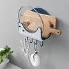 Kitchen Storage Wall Mount Pot Lid Hanging Shelf Utensil Towel Hanger