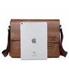 Lyxvarumärke män axelväska för iPad läder busin handväska män menger väska stor sidosling väska fi man crossbody 57bf#