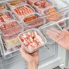 Garrafas de armazenamento geladeira sub-pacote caixa de manutenção fresca freezer cozinha sub-grade preparação caixas seladas de qualidade alimentar