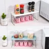 Kitchen Storage Stackable Cabinet Organizer Shelf Spice Household Pantry Sundry Stand Plastic Plate Rack