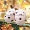 Porte-clés Longes Kaii Bubble Tea Porte-clés Soft P Toy Peluche Boba Doll Mignon Sac à dos Décoration Meilleurs cadeaux d'anniversaire pour Drop Deli Dhwmr