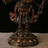 Декоративные статуэтки Тибетская коллекция Шесть рук Статуя Будды Махакалы Ремесла в буддизме 13,3 дюйма