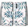 Mobiele telefoon hoesjes Bloempatroon Flip Case Voor Samsung Galaxy A23 5G EEN 23 SM-A236B A235F A2ase Portemonnee Lederen standaard Boek Cover Tassen yq240330