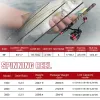 Combo Sougayilang Spinning Hengel Combo 2.1m Koolstofvezel Hengel en Spinning Reel Max Drag 8kg Hengel en Reel Set