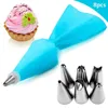 8Pcs Set Cream Nozzles Pastry Tools Accessories for Cake Decorating Pastry Bag Kitchen Bakery Confectionery Equipment