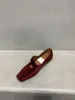 Scarpe eleganti Bailamos 2024 Primavera Marca Donna Appartamenti Moda Slip On Punta tonda poco profonda Donna Casual Balletto Femminile Mocassini classici Rosso F 230224