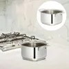 Dubbelpannor Pot Premium Hushåll Rostfritt stål Användbar sås soppa Multifunktionella små köksmaterial
