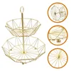 Dinnerware Sets Fruit Basket Storage Serving Tray Kitchen Multifunction Home Fruits 2 Tier Dessert Display