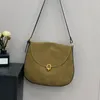 Neue Winter Herbst Euro Stil Vintage Schloss Satteltasche Kleine Hohe Qualität Wildleder Kuh Leder Frauen Umhängetasche Umhängetasche Kaffee u9iy #