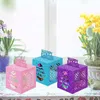 Geschenkwikkel Easter Treat Box Hollow Container Papierverpakking Bag Goodie Organizer Home Decor