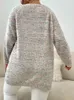 OneLink Plus Size LG Sweater Stockinette Brioche Stitch Light flera färg Öppen cardigan kläder avslappnad överdimensionerad vinter 2022 x7w7#