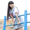 estate JK uniforme giapponese Navy Cosplay uniformi scolastiche Preppy Chic ragazze carine vestito da marinaio Imposta studenti farfallino gonna a pieghe f0w0 #