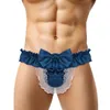 Les hommes de sous-vêtements ouverts des hommes à faible poudre G-string G-string bics de cordes G-string sexy