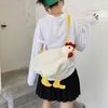 fi Donne Bambini Gallina Forma Borsa della peluche Brutto carino Carto Doll Borsa di peluche di grande capacità Pollo Borsa Satchel per le donne Ragazze j5jJ #