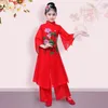 어린이 한피 클래식 댄스 Yangko Dance Guzheng 팬 댄스 중국 스타일 어린이 출생 Q6MF#