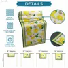 Bordslöpare Summer Fruit Lemon Green Linen Dresser Scarves Decor Farmhouse Runners for Dining Wedding Decorations YQ240330