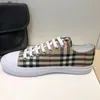 Chaussures décontractées pour hommes et femmes Baskets de créateurs Vintage Flats Toile Lettrage Plaid Baskets en cuir de veau Top Qualité Noir Blanc Plaid Loisirs Frenulum Flats Chaussure