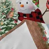 Скатерть Рождественский снеговик Снежинка Робин круглая скатерть водонепроницаемая крышка для свадебной вечеринки обеденная