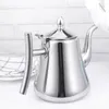 Dinnerware Sets Stainless Steel Water Kettle Tea With Strainer For Home Restaurant (Natural Color)