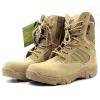 Boots Randonnée extérieure Boots tactiques en cuir High Top Military Camping Camping Man Hunting Trekking Sneaker Sport Chaussures Men