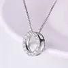 2024 New Trendy Circle for Women Simple Stylish Cubic Zircon Clavicle Chain Necklace Designer Wedding Jewelry