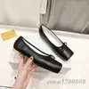 Casual Shoes Spring Autumn Women Fashion Genuine Leather Round Heels Ballet Flats Bow-knot Square Toe Woman Loafers